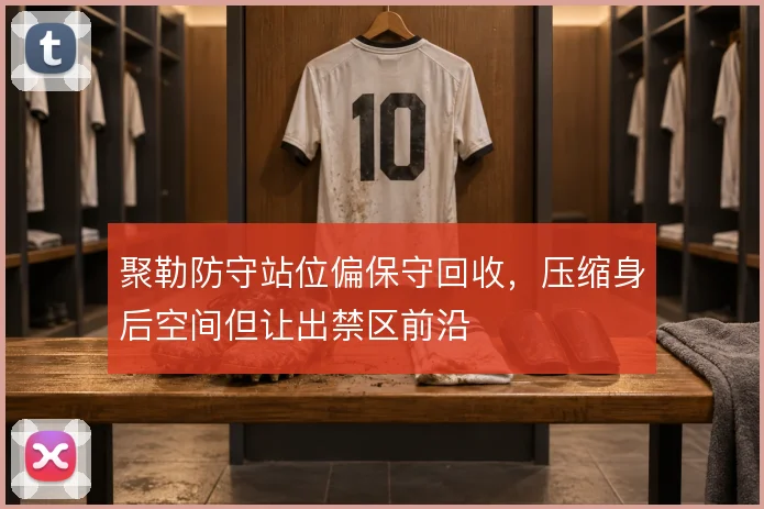 聚勒防守站位偏保守回收,压缩身后空间但让出禁区前沿